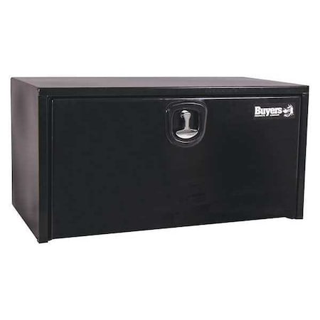 18x18x24 Inch Black Steel Underbody Truck Box With 3-Point Latch MPN:1732300