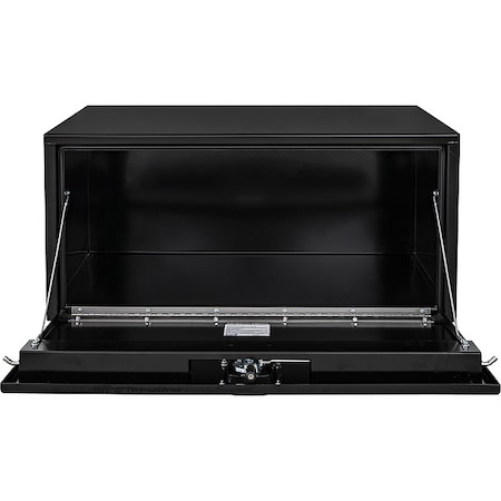18x18x30 Inch Black Steel Underbody Truck Box With 3-Point Latch MPN:1732303