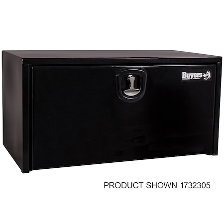 18x18x48 Inch Black Steel Underbody Truck Box With 3-Point Latch MPN:1732310