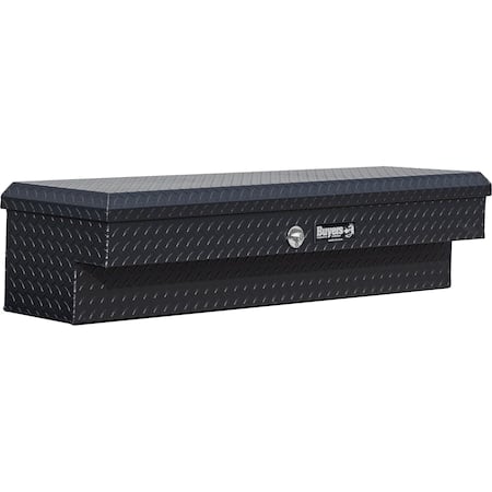 13X16X87 Inch Textured Matte Black Diamond Tread Aluminum Lo-Sider Truck Tool Box MPN:1733035