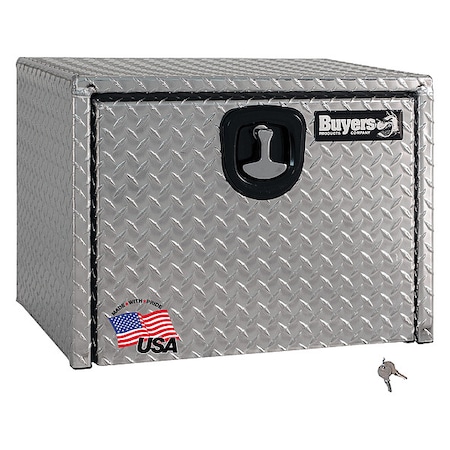24x24x30 Inch Diamond Tread Aluminum Underbody Truck Box with 3-Pt. Latch MPN:1735133