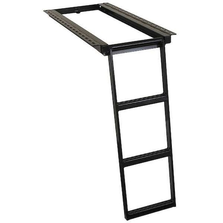 16 7/8 in W Powder Coated Steel Retractable Truck Steps MPN:5233000