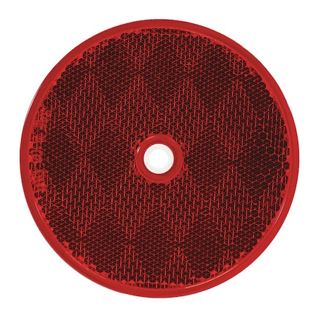 3.1875 Inch Red Round DOT Bolt-On Reflectors MPN:5623316