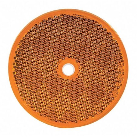 3.1875 Inch Amber Round DOT Bolt-On Reflectors MPN:5623317