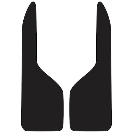 Mudflaps, 37 in X 12 in, Polymer, Black, 1 PR MPN:B1237PPBPKGD