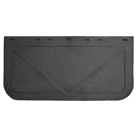Mud Flaps, 12 in X 24 in, Rubber, Black, 1 PR MPN:B2412LSP