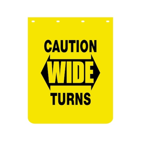 Mudflaps, 30 in X 24 in, Polymer, Yellow, 1 PR MPN:B2430YCPKGD