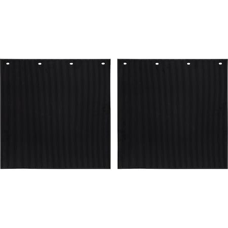 Mudflaps, 24 in X 24 in, Polymer, Black, 1 PR MPN:B24PSRPBPKGD