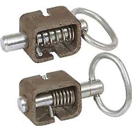 Spring Latch Latch, 1 3/4 in Handle Lg, Stainless Steel, 5/8 in Bolt Width MPN:B2598H