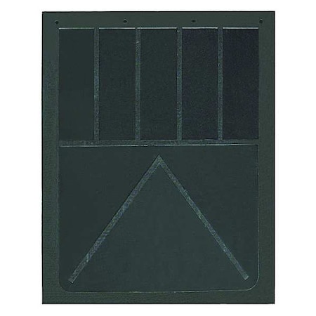 Mud Flaps, 36 in X 24 in, Rubber, Black, 1 PR MPN:B36SPP