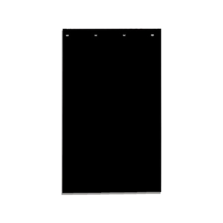 Mudflaps, 40 in X 24 in, Polymer, Black, 1 PR MPN:RC40PPBPKGD