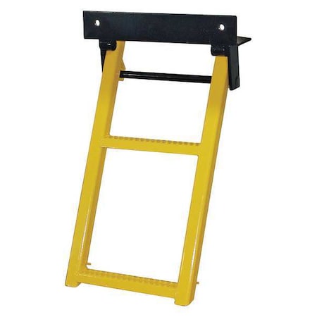 14 1/4 in W Powder Coated Steel Retractable Truck Step MPN:RS2Y