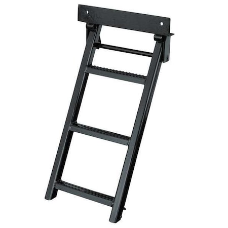 14 1/4 in W Powder Coated Steel Retractable Truck Steps MPN:RS3