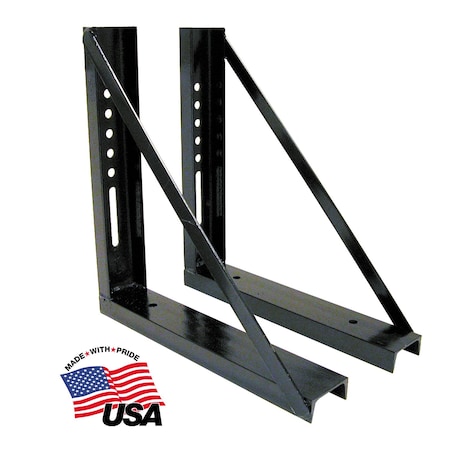 18x27 Inch Welded Black Formed Steel Mounting Brackets MPN:1701012