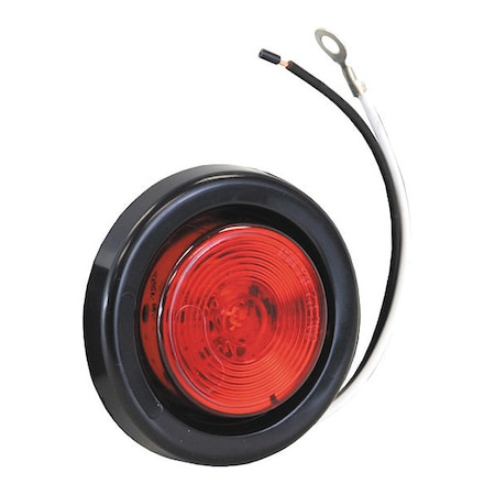 2 Inch Red Round Marker/Clearance Light Kit With 1 LED (PL-10 Connection, Includes Grommet and Plug) MPN:5622101