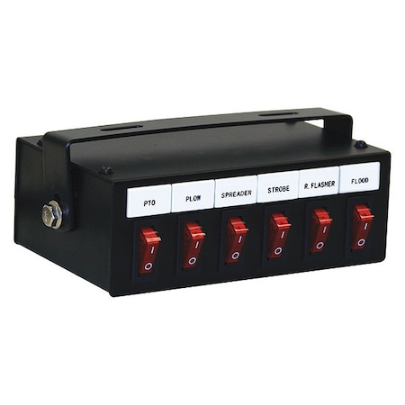 6 Function Backlit Pre-Wired Switch Box Fused With Relay And Circuit Breaker MPN:6391106
