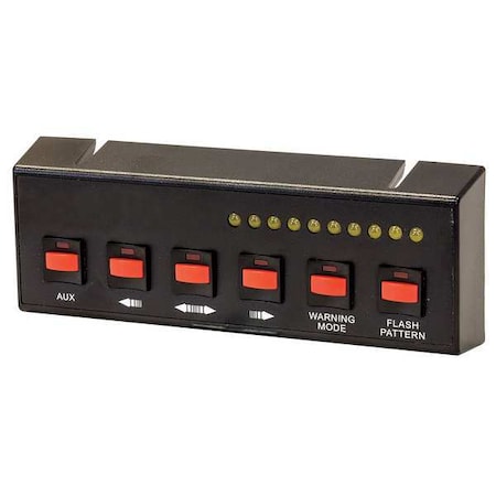 Black Pre-Wired 6-Switch Panel 4-On/Off 2-Momentary MPN:6391206