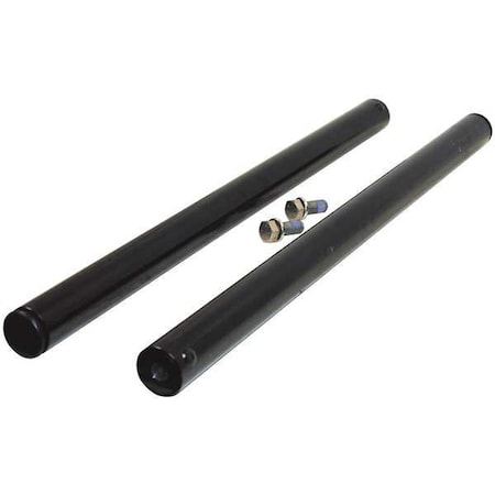 Black Powder-Coated Straight Blind Mount Fender Extension Mounting Kit MPN:8591020