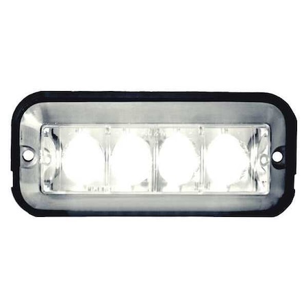 Strobe Light, Clear LED, Rectangulr, 4.875