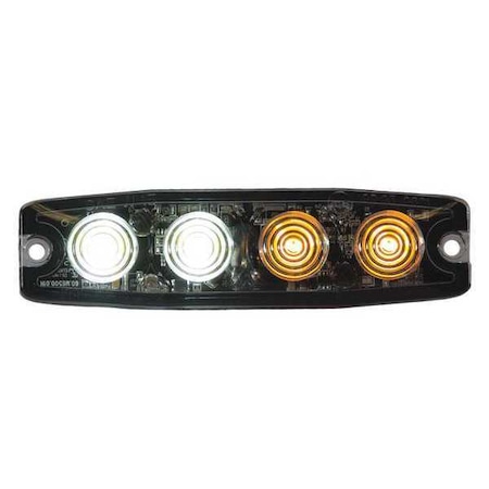 Ultra Thin 4.5 Inch Amber/Clear LED Strobe Light MPN:8892242