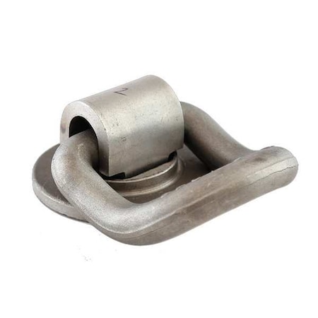 1 Inch Forged 360 Degree Rotating 55 Degree Angled D-Ring With Weld-On Mounting Bracket MPN:B52