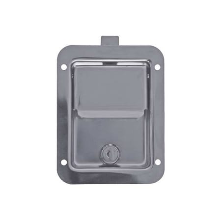 Stainless Steel Single Point Locking Paddle Latch - Thru-Hole Mount MPN:L3885