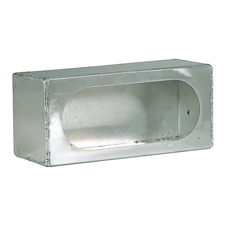 Single Oval Light Box Stainless Steel MPN:LB383SST