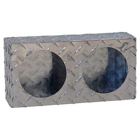 Dual Round Light Box Diamond Tread Aluminum MPN:LB6123ALDT