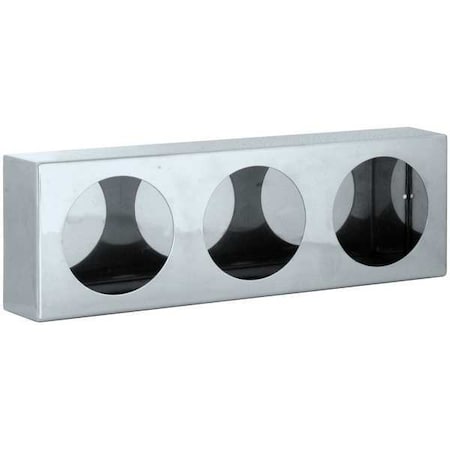 Triple RoundLight Box, 6x20-1/2x3 In., SST MPN:LB6183SST