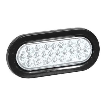 6 Inch Clear Oval Recessed Strobe Light With 24 LED MPN:SL65CO