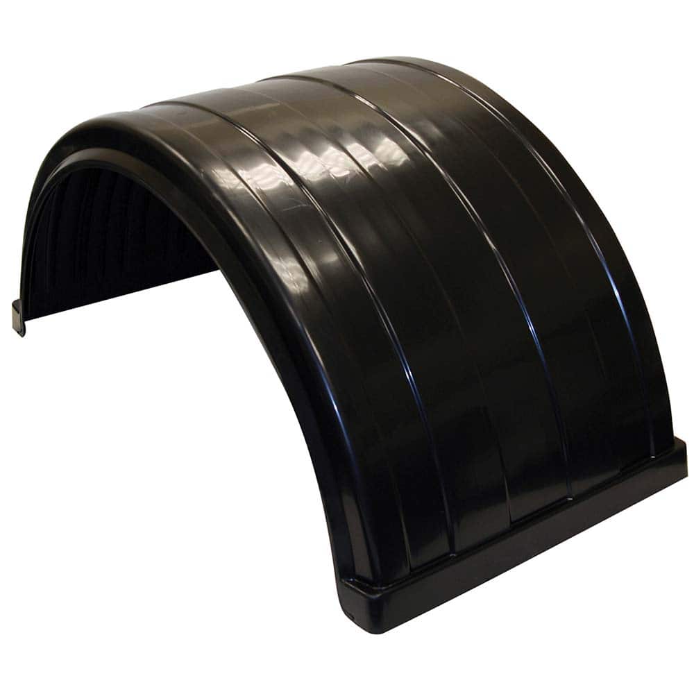 Buyers Products Ribbed Poly Fender is a durable and lightweight fender for trucks with wheels up to 24.5 in. Constructed from molded polyethylene, it won't rust or dent and can handle wear and tear from daily use. Its molded ribs MPN:8590245