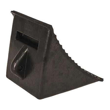 Heavy Duty Rubber Wheel Chock with Molded-In Handle/Chain Eye 7x10.25x8.13 Inch MPN:WC2556A