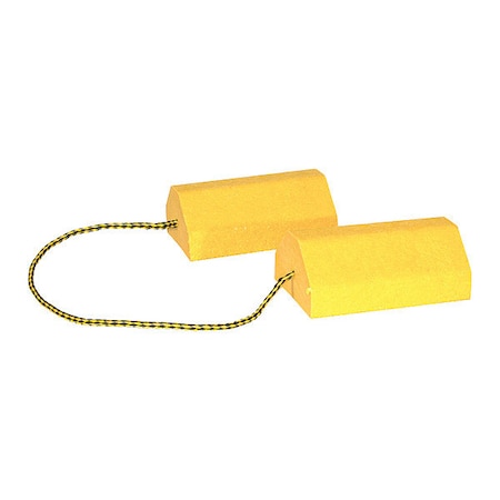 Composite Wheel Chock Set 9.5x6x4 Inch with 32.75 Inch Rope MPN:WC9642Y