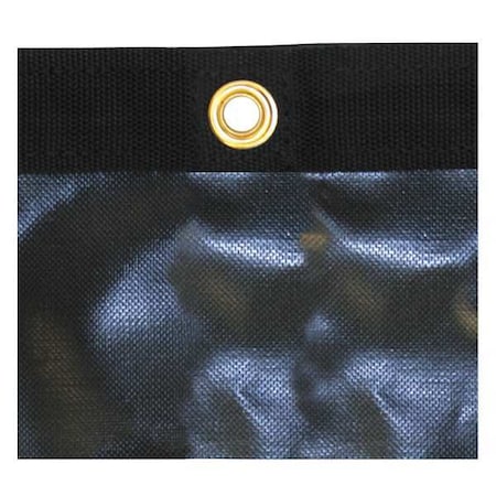 Standard Duty Tarp, 7 x 21 ft, 10 Mil, Black, Vinyl, UV Resistant MPN:3016004