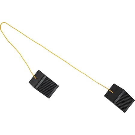 Wheel Chock, 3 In H, Black, Rubber MPN:WC35225