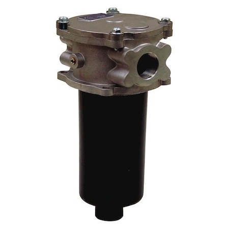 50 GPM In-Tank Filter 1-1/4 Inch NPT/10 Micron/25 PSI Bypass MPN:HFA51025