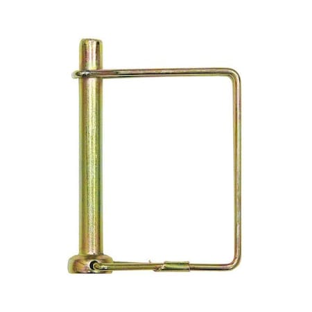 Snap Safety Pin, 1/4 in Dia, 2-1/2 in Lg, 4 in Wire Dia, 1/4 in Shank Lg, 20 PK MPN:6606320
