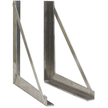 18x18 Inch Welded Aluminum Truck Tool Box Brackets, PR MPN:1701030