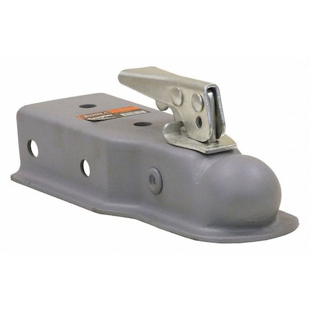 Straight Tongue Coupler - 2 Inch Ball, 3 Inch Channel, 300 Pound Tongue Weight, Primed Steel MPN:0091065