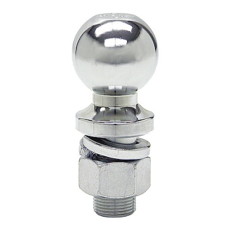 2 Inch Chrome Hitch Ball With 3/4 Inch Shank Diameter x 2-1/8 Inch Long MPN:1802010