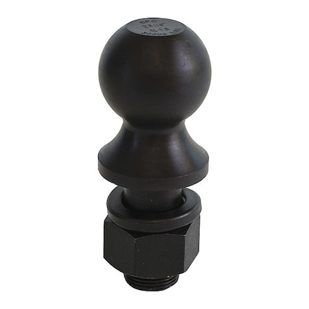 2-5/16 Inch Black Hitch Ball With 1-1/4 Shank Diameter x 2-3/4 Long MPN:1802050