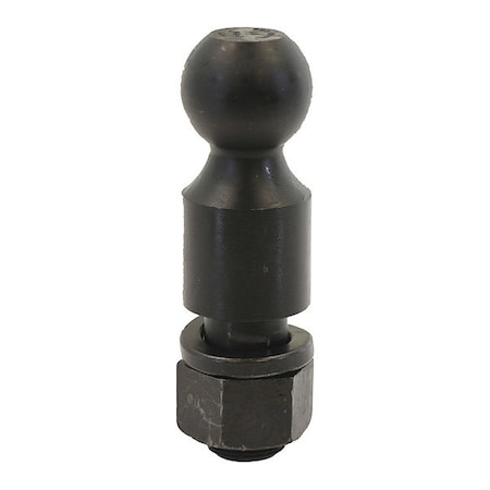 2-5/16 Inch Black Hitch Ball With 1-1/2 Shank Diameter x 2-3/4 Long+2 Inch Riser MPN:1802061