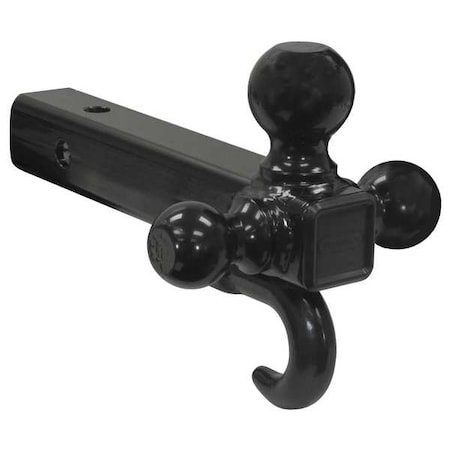 Tri-Ball Hitch Tubular Shank With Black Balls And Recovery Hook MPN:1802208