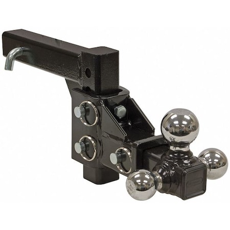 Triple Hitch Ball, Black Powder Coat MPN:1802225