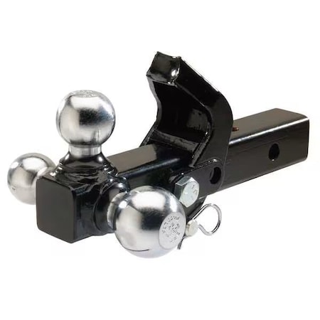Tri Ball Mount w/ Pintle Hook, 2 in Compatible Ball Shank Dia, 1 7/8 in Ball Dia MPN:1802279