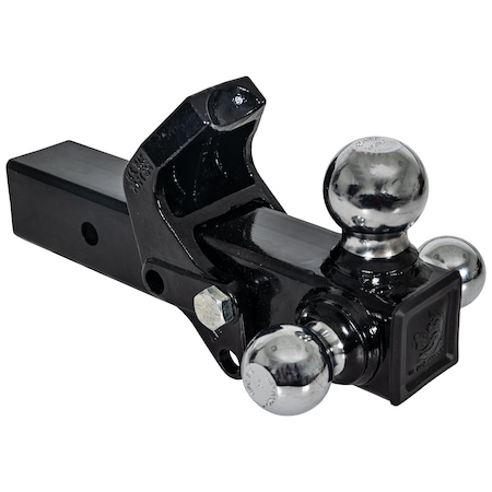 Tri-Ball Hitch with Pintle Hook and Chrome Towing Balls - 2-1/2 Inch Receiver MPN:1802280