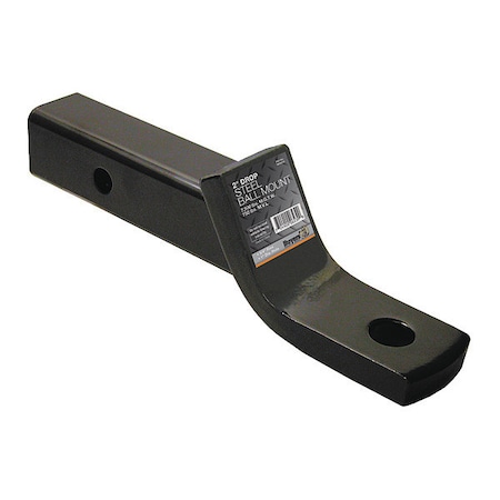 2 Inch Ball Mount With 2 Inch Drop x 8 Inch Long Tube Black MPN:1803005