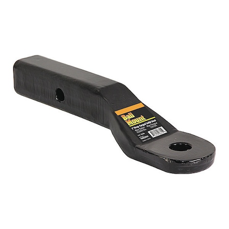 2 Inch Heavy-Duty Ball Mount 2 Inch Drop x 7-5/8 Long Tube Black For 1-1/4 Hole MPN:1803051