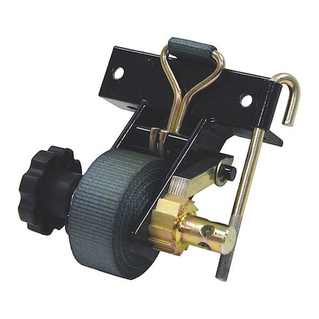1-1/2 Inch x 7 Foot Ladder Rack Ratchet Tie Down Angle Mount With Double J Hooks, PK2 MPN:5480005