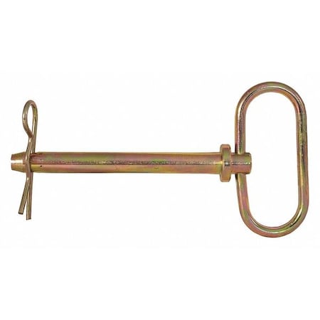 Yellow Zinc Plated Hitch Pins - 9/16 Diameter x 2-3/4 Inch Usable Length MPN:66102